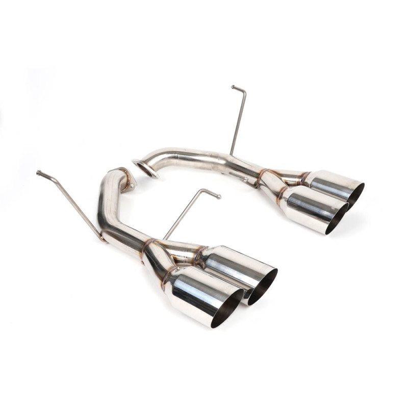 Subaru WRX Performance Exhaust - BLOX Racing - Muffler Delete / Axle Back Single Wall 4in - Polished Tips - `22-`27